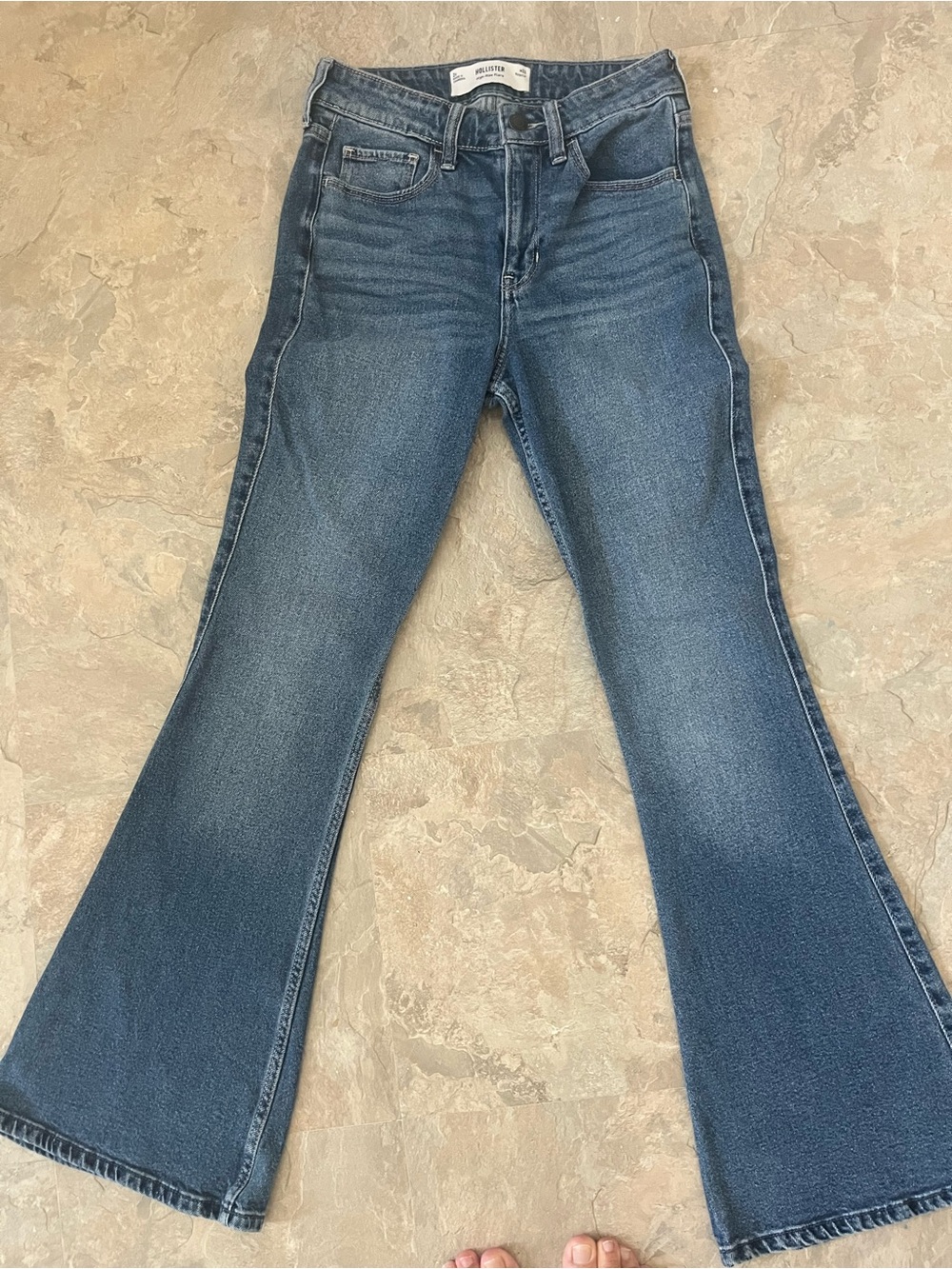 Hollister Women’s Jeans Medium Blue Slim Flare Size 26